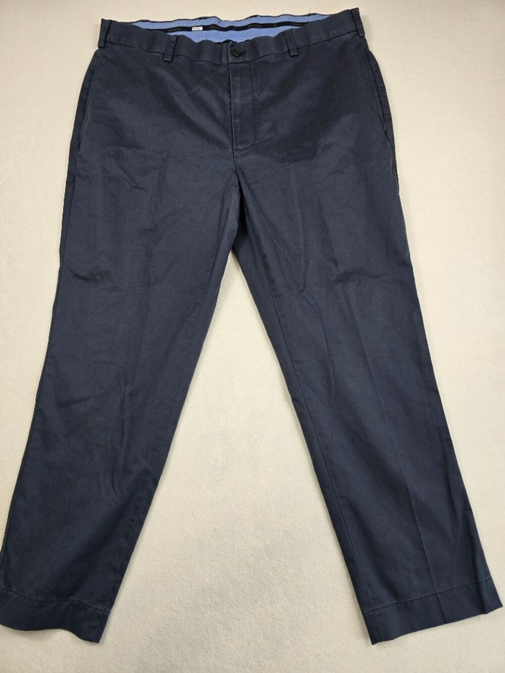 Brooks Brothers W38/L32 Lightweight Advantage Chino Stretch Clark Fit Pants Navy